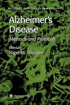 portada alzheimer's disease: methods and protocols (en Inglés)