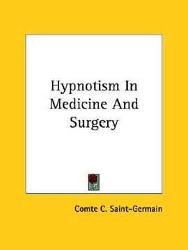 portada hypnotism in medicine and surgery (en Inglés)