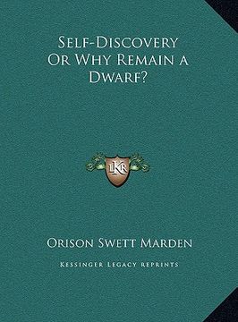 portada self-discovery or why remain a dwarf? (in English)