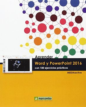 portada Aprender Word y PowerPoint 2016 con 100 ejercicios prácticos (MARCOMBO FORMACIÓN)