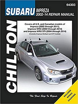 portada Subaru Impreza 2002-14 Repair Manual (en Inglés)