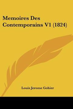 portada Memoires Des Contemporains V1 (1824) (en Francés)