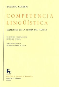 portada Competencia Linguistica (Elementos Teori: Elementos de la Teoría del Hablar (Varios Gredos)