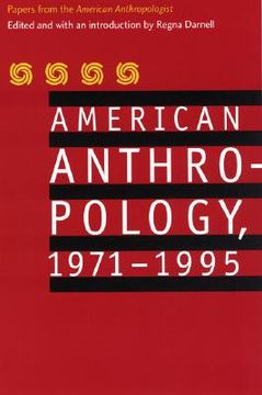 portada american anthropology, 1971-1995: papers from the "american anthropologist" (en Inglés)