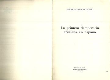 portada La Primera Democracia Cristiana en España