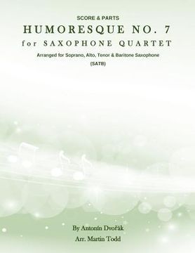 portada Humoresque No. 7 for Saxophone Quartet (SATB): Score & Parts (en Inglés)