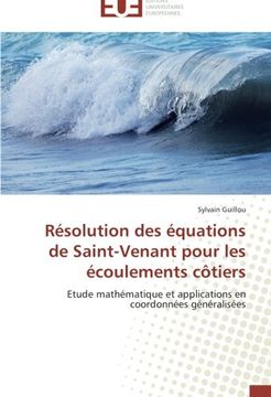 portada Resolution Des Equations de Saint-Venant Pour Les Ecoulements Cotiers