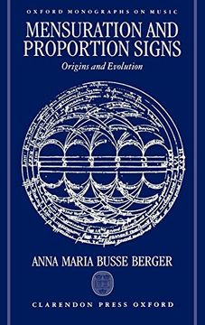 portada Mensuration and Proportion Signs: Origins and Evolution (Oxford Monographs on Music) (in English)