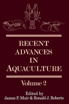 portada Recent Advances in Aquaculture: Volume 2 (en Inglés)