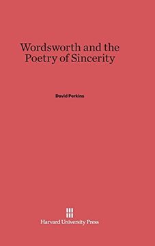 portada Wordsworth and the Poetry of Sincerity (en Inglés)