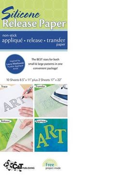 portada Silicone Release Paper,Non-Stick Applique Release Transfer Paper 