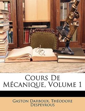 portada Cours De Mécanique, Volume 1 (en Francés)