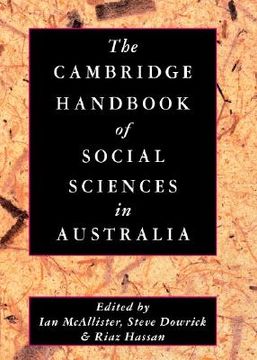 portada The Cambridge Handbook of Social Sciences in Australia (en Inglés)