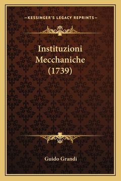 portada Instituzioni Mecchaniche (1739) (in Italian)