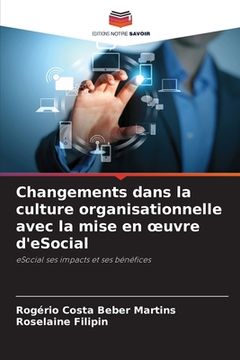portada Changements dans la culture organisationnelle avec la mise en oeuvre d'eSocial (en Francés)