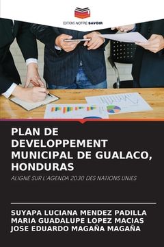 portada Plan de Developpement Municipal de Gualaco, Honduras (en Francés)