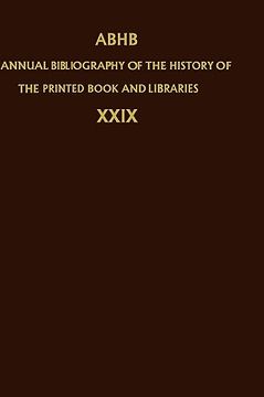 portada annual bibliography of the history of the printed book and libraries