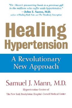 portada healing hypertension: a revolutionary new approach (en Inglés)