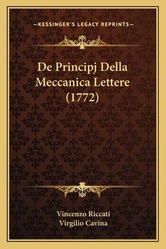 portada De Principj Della Meccanica Lettere (1772) (in Italian)