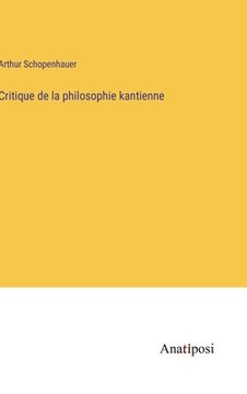 portada Critique de la philosophie kantienne (en Francés)