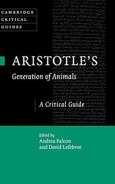 portada Aristotle's Generation of Animals: A Critical Guide (Cambridge Critical Guides) (en Inglés)