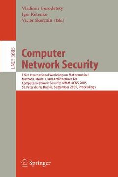 portada computer network security: third international workshop on mathematical methods, models, and architectures for computer network security, mmm-acn