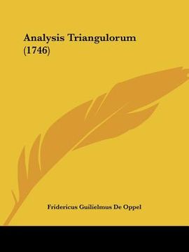 portada analysis triangulorum (1746) (en Inglés)