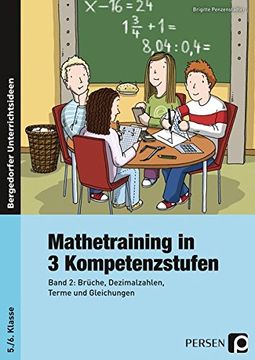 portada Mathetraining in 3 Kompetenzstufen - 5. /6. Klasse: Band 2: Terme und Gleichungen, Brüche, Dezimalbrüche: Band 2: Terme und Gleichungen, Brüche, Dezimalbrüche 5. /6. Klasse: (en Alemán)