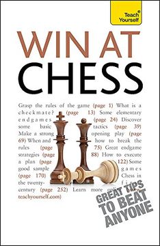 portada Win at Chess: Teach Yourself (Teach Yourself - General) (en Inglés)