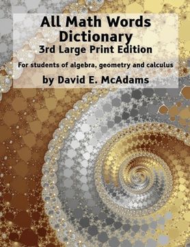 portada All Math Words Dictionary: For students of algebra, geometry and calculus (en Inglés)