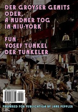 portada Der Groyser Genits (the Big Yawn) - Yiddish: Oder, a Nudner Tog in Niu-York (a Humoristishe Dertseylung) (en Yiddish)