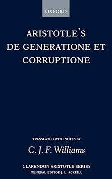 portada De Generatione et Corruptione (Clarendon Aristotle Series) (en Inglés)
