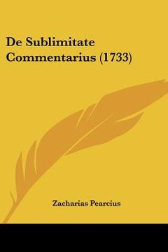 portada de sublimitate commentarius (1733) (en Inglés)