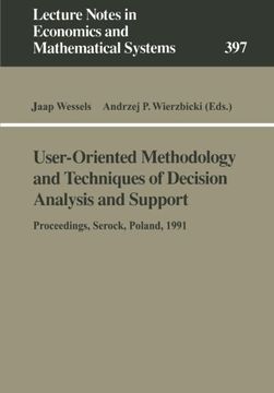 portada user-oriented methodology and techniques of decision analysis and support (en Inglés)