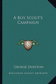 portada a boy scout's campaign (en Inglés)