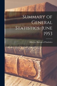portada Summary of General Statistics. June 1953 (en Inglés)