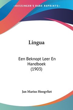 portada Lingua: Een Beknopt Leer En Handboek (1903)