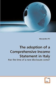 portada the adoption of a comprehensive income statement in italy (en Inglés)