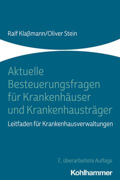 portada Aktuelle Besteuerungsfragen Fur Krankenhauser Und Krankenhaustrager: Leitfaden Fur Krankenhausverwaltungen (in German)