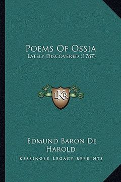 portada poems of ossia: lately discovered (1787) (en Inglés)