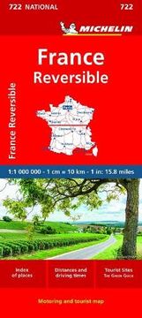 portada France - Reversible - Michelin National map 722 (in English)