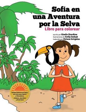 portada Sofia en una aventura por la selva. Libro para colorear.