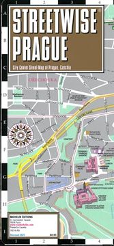 portada Streetwise Prague map - Laminated City Center Street map of Prague, Czech-Republic (Folded) (en Inglés)
