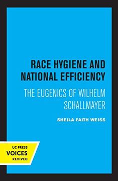 portada Race Hygiene and National Efficiency: The Eugenics of Wilhelm Schallmayer (in English)