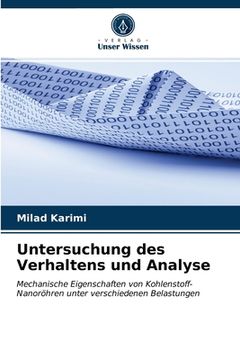 portada Untersuchung des Verhaltens und Analyse (in German)
