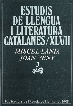 portada Miscel·Lània Joan Veny, 3