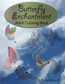 portada Butterfly Enchantment Adult Coloring Book: Beautiful Coloring Pages of Butterflies for Fun and Relaxation: Volume 12 (Coloring Books)