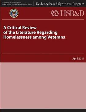 portada A Critical Review of the Literature Regarding Homelessness Among Veterans (en Inglés)