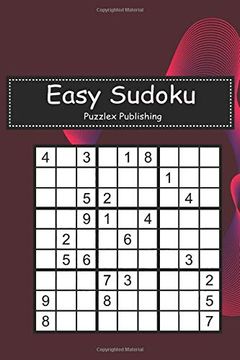 portada Easy Sudoku: Sudoku Puzzle Game for Beginers With red Abstract Sound Wave Cover (in English)
