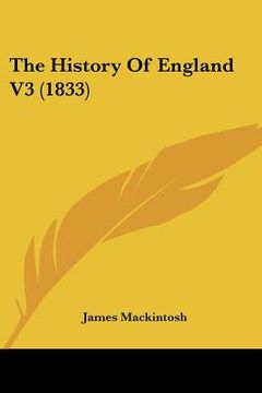 portada the history of england v3 (1833) (in English)